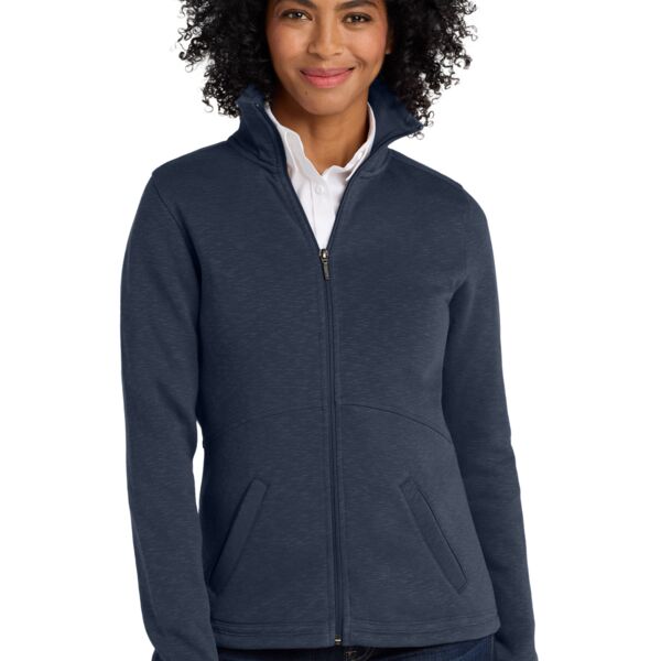 Women's Slub Fleece Full Zip Jacket Thumbnail